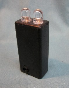 2 watt flashlight with case on
